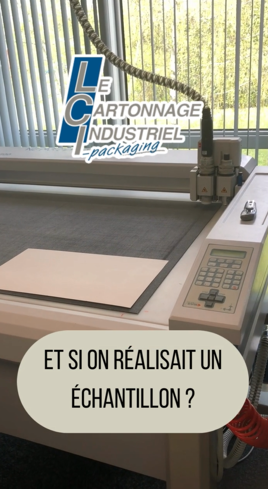 Table traçante LCI-Packaging pour créer un échantillon